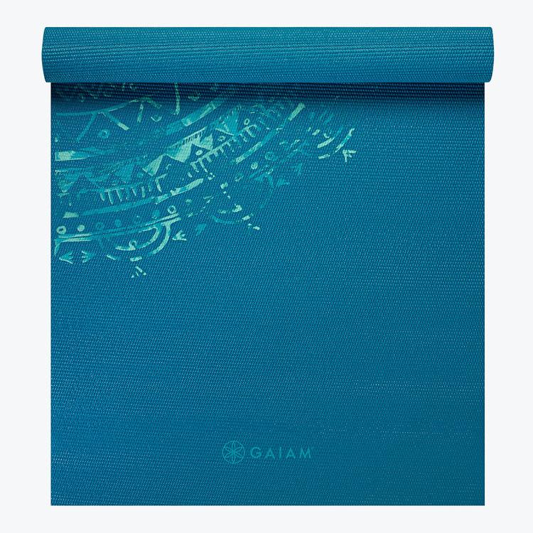 Blue Medallion Yoga Mat (4mm)