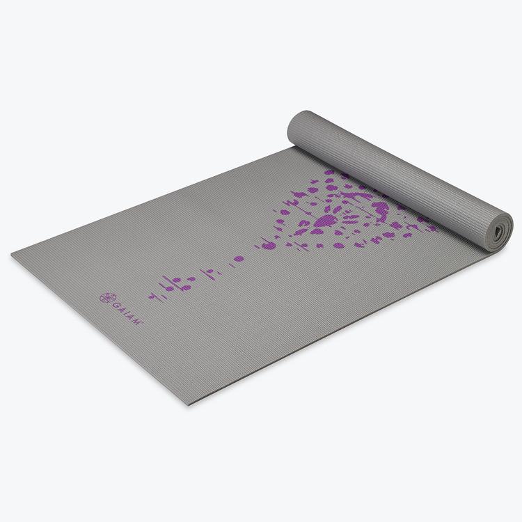 Premium Plum Impression Yoga Mat (6mm)