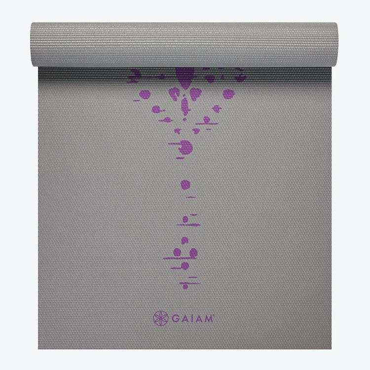 Premium Plum Impression Yoga Mat (6mm)