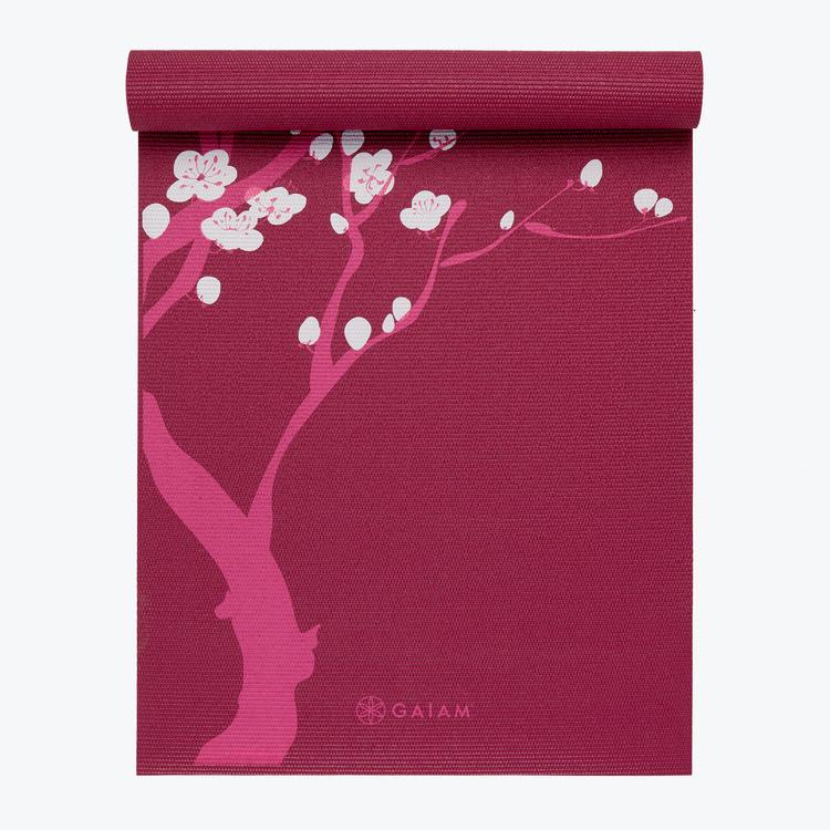 Premium Pink Cherry Blossom Yoga Mat (6mm)